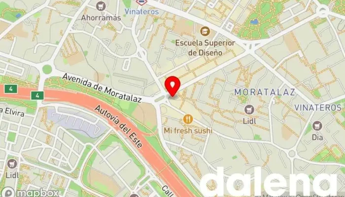 mapa de Carrefour Market Supermercado en Madrid
