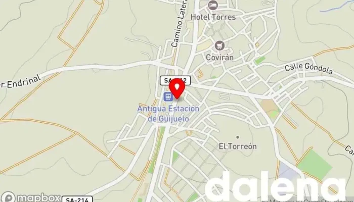 mapa de Casa Briz Tienda de jamones en Guijuelo