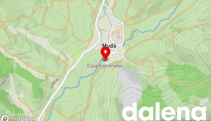 mapa de Casa Entrenidos Casa rural en Mudá