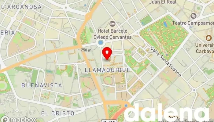 mapa de Centro Cívico Comercial Centro comercial en Oviedo