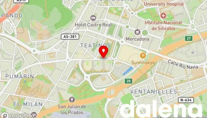 mapa de Centro Comercial Los Prados Centro comercial, Tienda de accesorios de moda, Gimnasio, Restaurante halal, Hipermercado, Tienda de ropa de hombre, Cine, Aparcamiento cubierto, Tienda de ropa de mujer en Oviedo