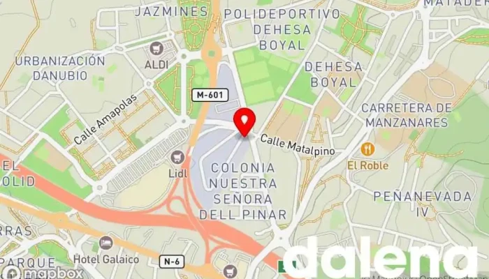 mapa de Centro Comercial Los Valles Centro comercial, Tienda de ropa, Tienda de cosméticos, Restaurante de comida rápida, Peluquería, Hipermercado, Óptica, Farmacia, Restaurante, Proveedor de servicios de telecomunicaciones en Collado Villalba