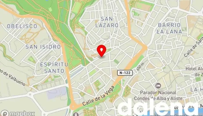 mapa de Chispas Tienda de alimentación en Zamora