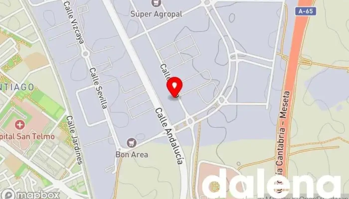 mapa de Comercial Merino Tienda de alimentación en Palencia