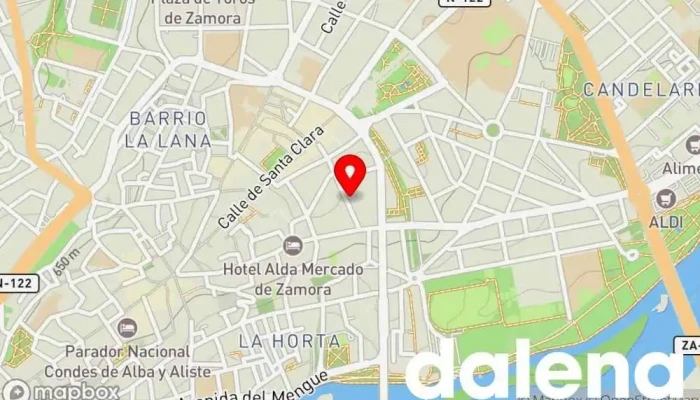 mapa de Compras Uber east Tienda de alimentación en Zamora