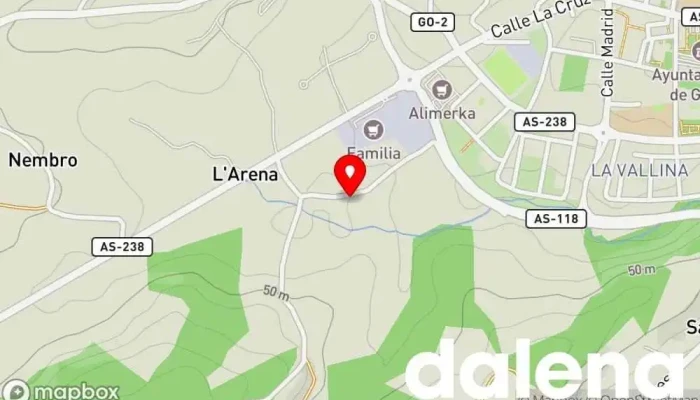 mapa de Cooperativa Agropecuaria de Gozón Asociación u organización en Legua