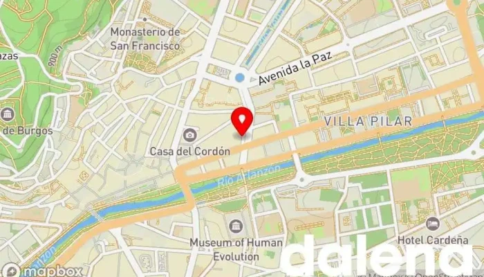 mapa de DelaDemanda Mercado Restaurante, Parrilla, Restaurante de brunch, Cafetería, Mercado de alimentos frescos, Restaurante especializado en filetes, Vinoteca en Burgos