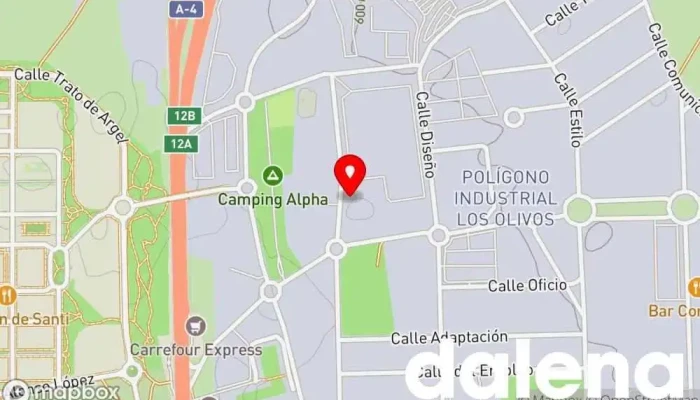 mapa de DONPIN Grandes almacenes, Comercio en Getafe