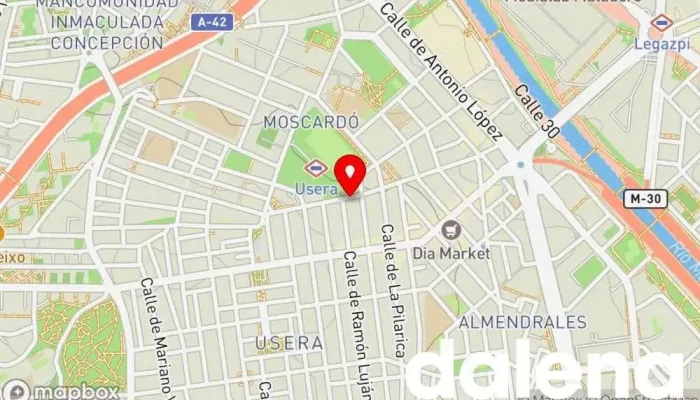 mapa de El castillo de la fruta Supermercado en Madrid