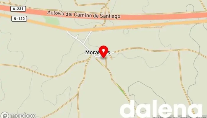 mapa de El Castillo de Moratinos Albergue en Moratinos