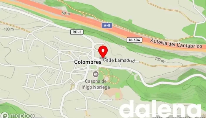 mapa de El Correo Supermercado en Colombres