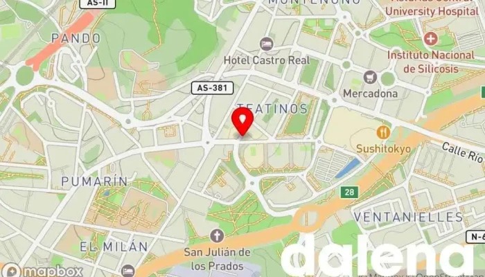 mapa de El Rincón Ecológico Tienda de alimentos orgánicos en Oviedo