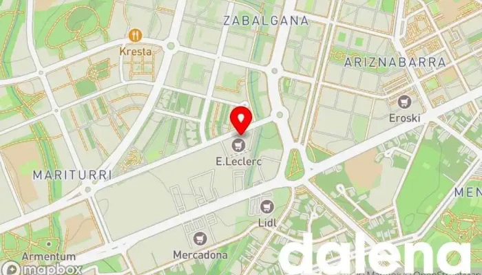 mapa de E.Leclerc Vitoria-Gasteiz Hipermercado, Cafetería, Tienda de alimentación en Vitoria-Gasteiz