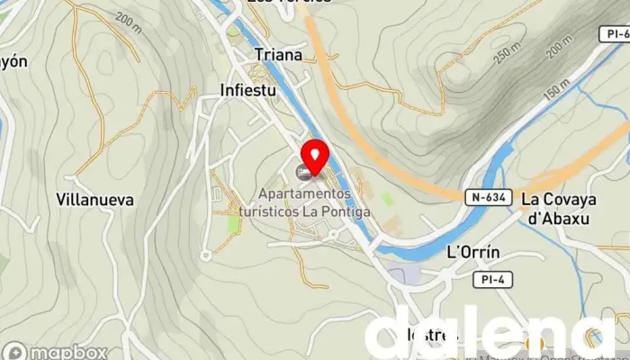 mapa de EnSuPunto Infiesto Frutería, Quiosco en Infiesto