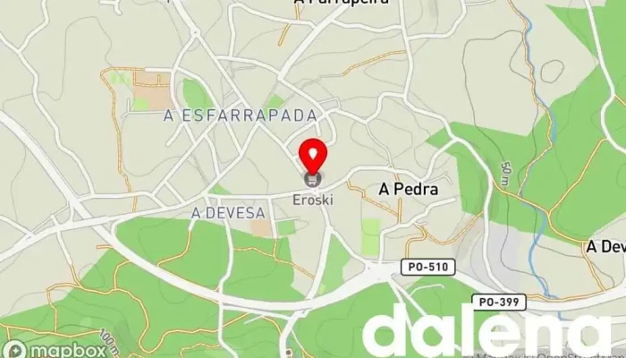 mapa de Eroski City Supermercado en Salceda de Caselas