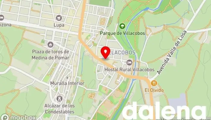 mapa de EROSKI Supermercado en Medina de Pomar