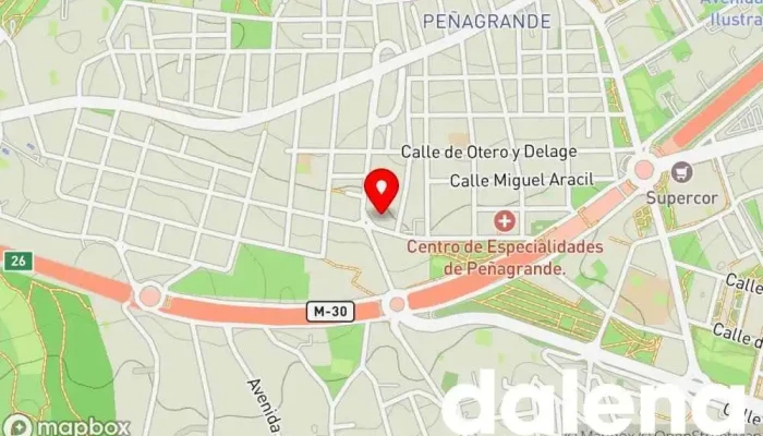 mapa de EROSKI Supermercado en Madrid