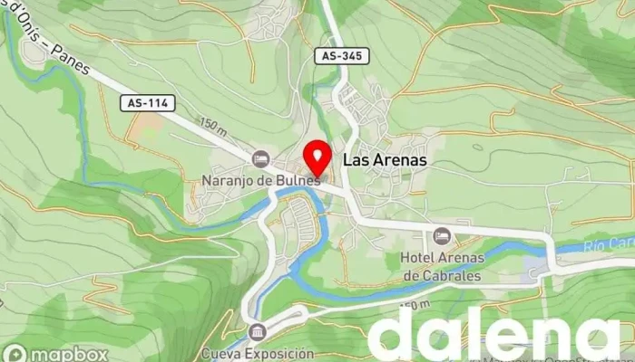 mapa de Estanco Arenas de Cabrales Tienda de deportes al aire libre en Las Arenas