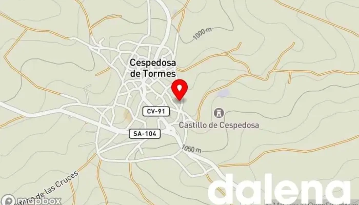mapa de Faustino Prieto Tienda de jamones en Cespedosa de Tormes