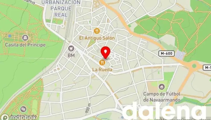 mapa de Francisco Canales de Frutos Tienda de alimentación en El Escorial