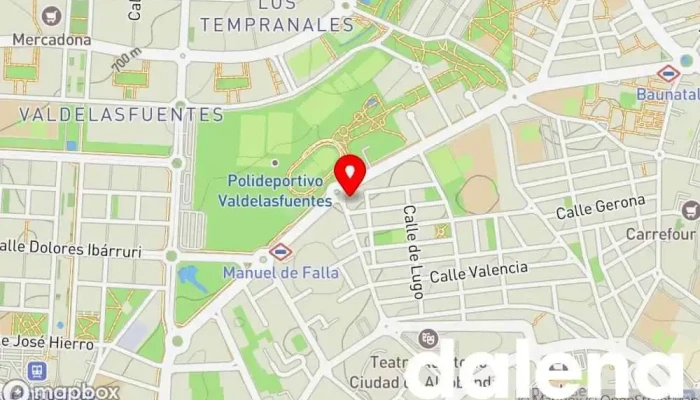 mapa de Fruta y Alimentación Supermercado en Alcobendas