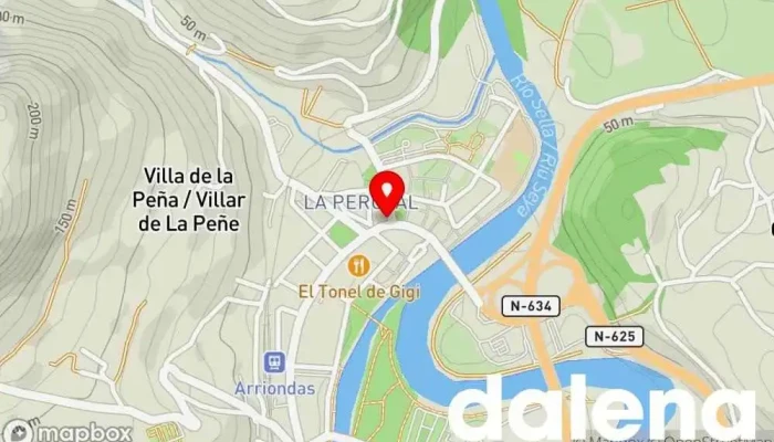 mapa de Fruteria Iñiguez Frutería en Arriondas