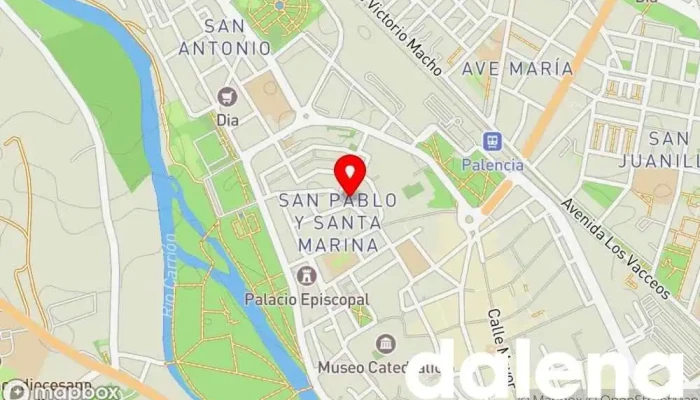 mapa de González Castellanos Emilio Tienda de alimentación en Palencia