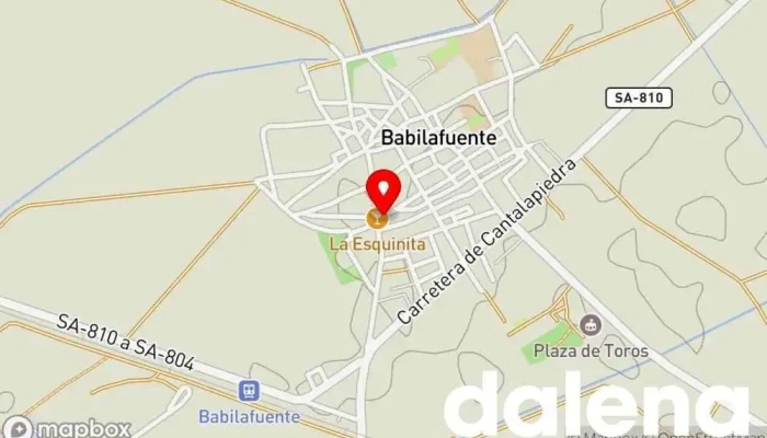 mapa de HERNANDEZ PEREZ S.L. Supermercado en Babilafuente