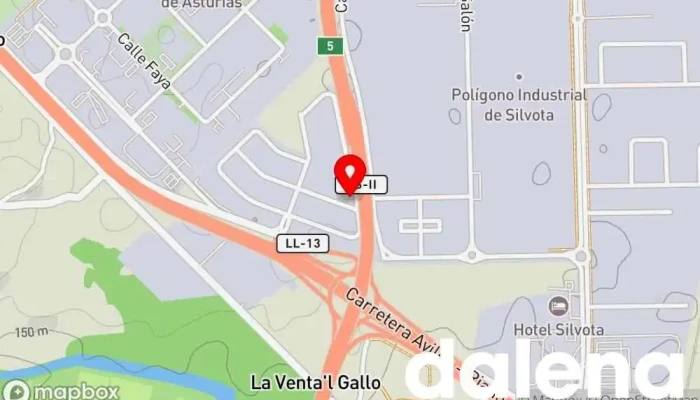mapa de Hijos de Luis Rodríguez, S.A. Almacén en Mercasturias