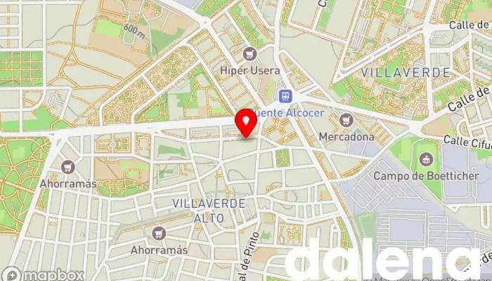mapa de Hiper Usera Supermercado en Madrid