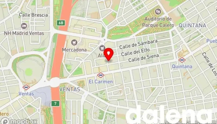 mapa de Hiper Usera Supermercado en Madrid