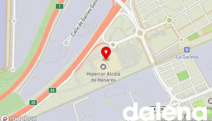 mapa de Hipercor Alcalá de Henares Hipermercado en Alcalá de Henares