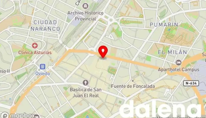 mapa de Hipercor Salesas Hipermercado en Oviedo