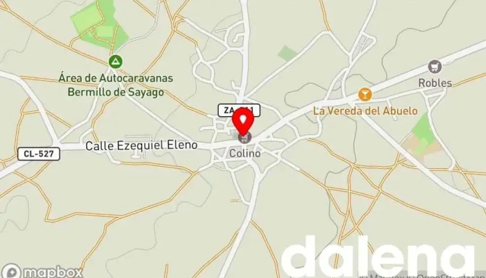 mapa de J.A. Colino Tienda de alimentación en 1