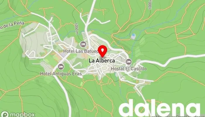 mapa de La Alberca Sabores Tienda de alimentación en La Alberca