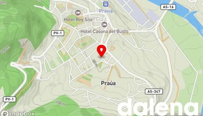mapa de La Casa Fartuca Tienda de alimentación en Pravia