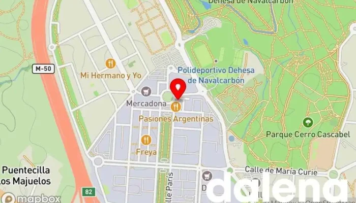 mapa de LA DESPENSA EXTREMEÑA Tienda de jamones, Carnicería, Jamonería, Delicatessen, Tienda de vinos en Las Rozas de Madrid