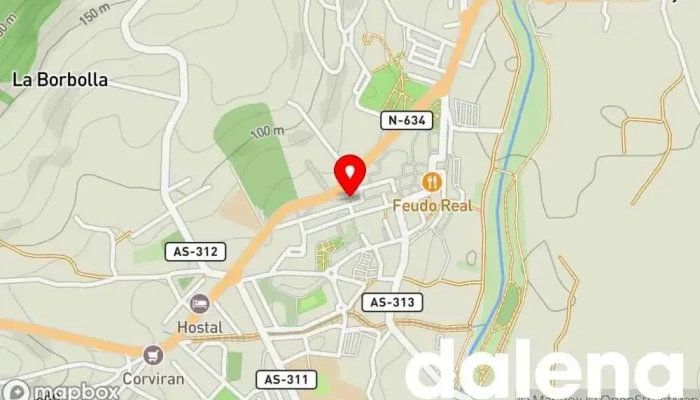 mapa de La Huertina De Grao Frutería en Grado