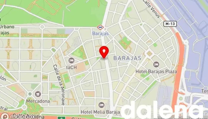 mapa de La Sirena Tienda de congelados, Tienda de alimentación en Madrid
