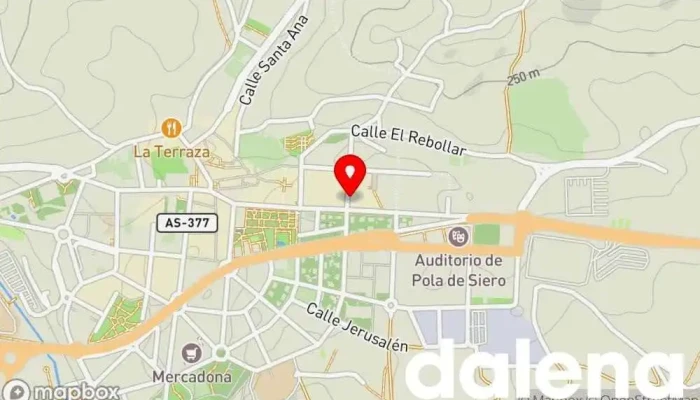 mapa de La Tienda de Ana Tienda de alimentación en Pola de Siero