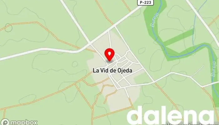 mapa de La Vid de Ojeda  en La Vid de Ojeda