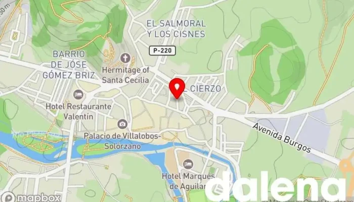 mapa de Las Nieves Elaborados Alimenticios Supermercado en Aguilar de Campoo