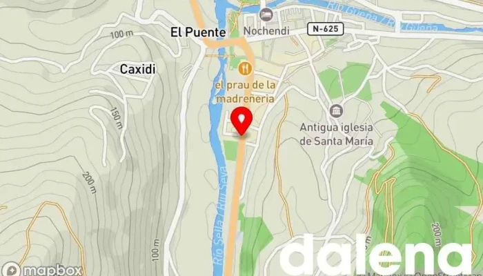 mapa de Leche DEPICOS delegación agropecuaria Supermercado en Cangas de Onís