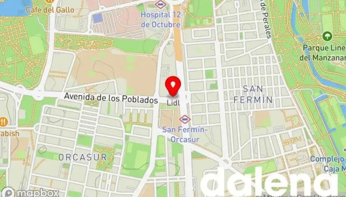 mapa de Lidl Supermercado de descuentos, Supermercado en Madrid