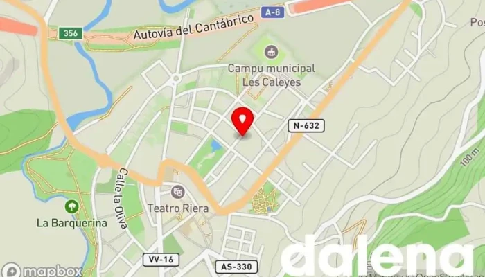 mapa de Los bayos Supermercado en Villaviciosa