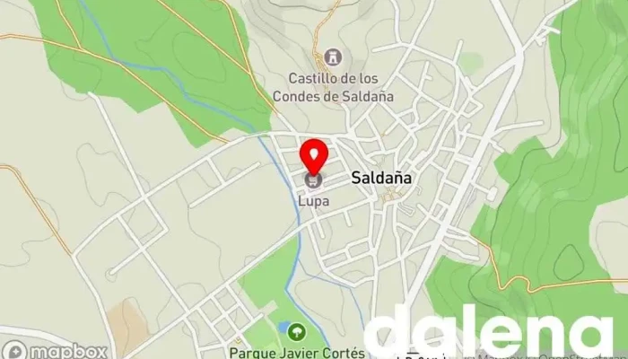 mapa de Lupa Supermercados Supermercado, Carnicería, Tienda de fiambres, Pescadería, Frutería en Saldaña