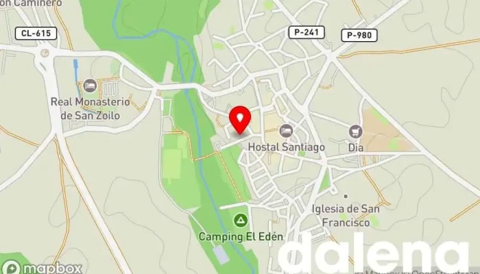 mapa de Lupa Supermercados Supermercado, Carnicería, Tienda de fiambres, Pescadería, Frutería en Carrión de los Condes