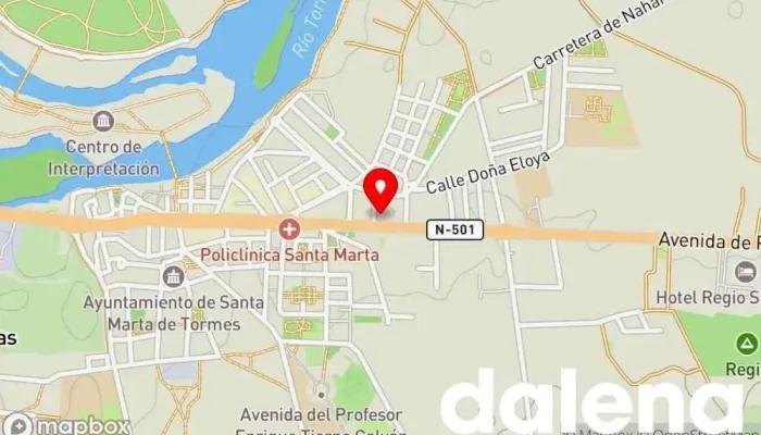 mapa de Lupa Supermercados Supermercado, Carnicería, Tienda de fiambres, Pescadería, Frutería en Santa Marta de Tormes