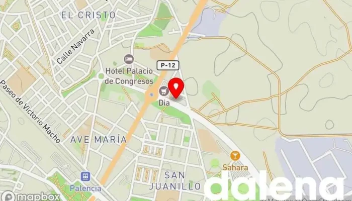 mapa de Lupa Supermercados Supermercado, Carnicería, Tienda de fiambres, Pescadería, Frutería en Palencia