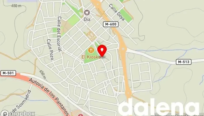 mapa de Market Sun Tienda de alimentación en Brunete